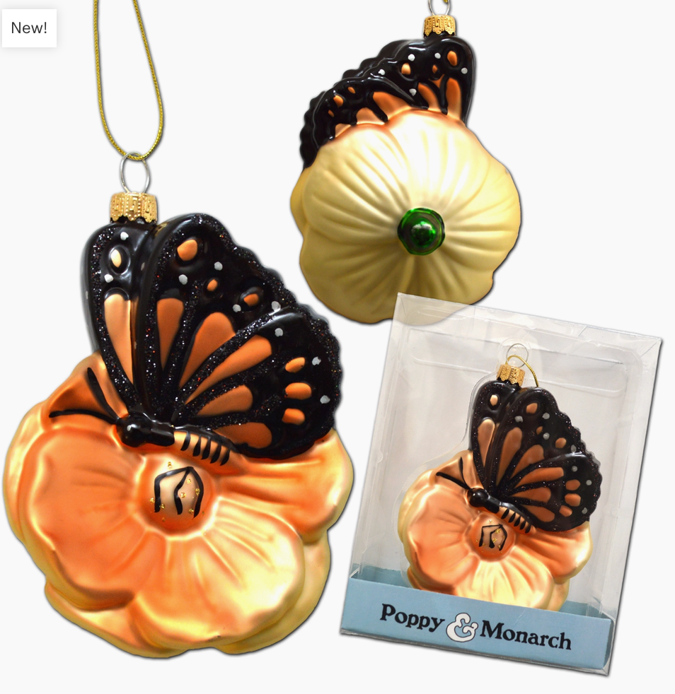 Ornament | Poppy and Monarch | SF Mercantile